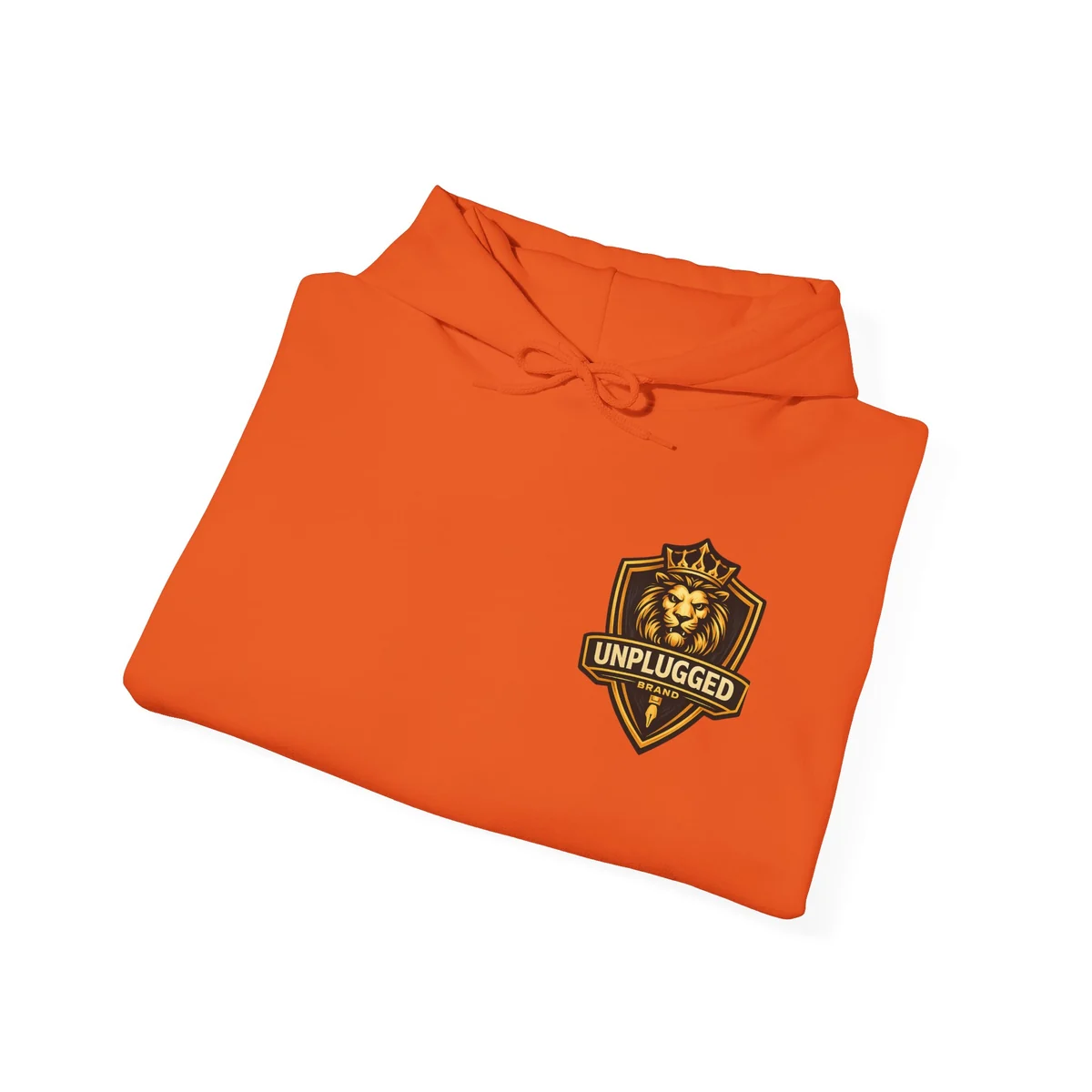 Orange Unplugged signature hoodie